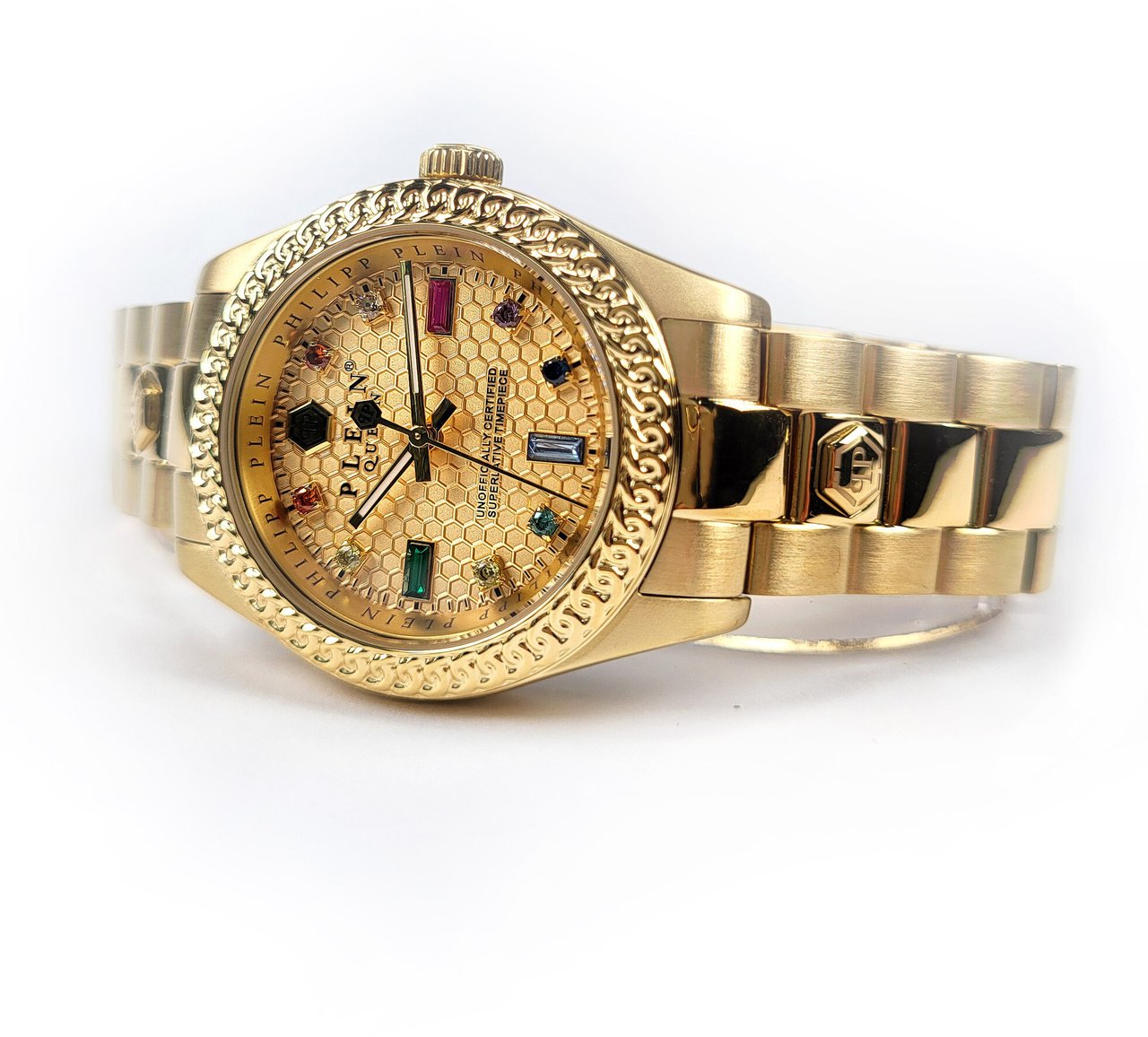 Philipp Plein PWDAA0721 Queen Crystal dameshorloge 36 mm Goud