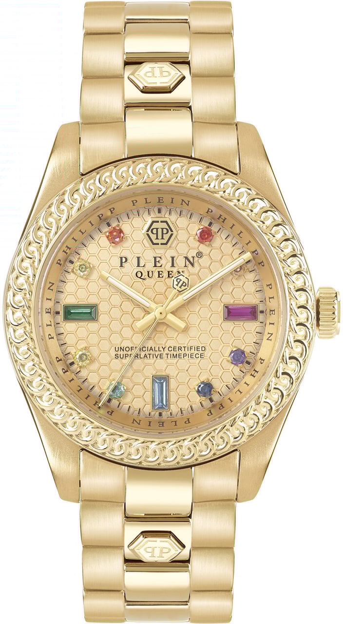 Philipp Plein PWDAA0721 Queen Crystal dameshorloge 36 mm Goud