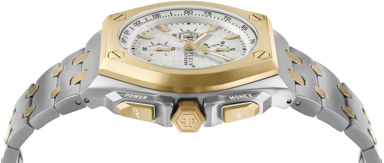Philipp Plein PWGAA0421 Plein Extreme horloge 44 mm Wit