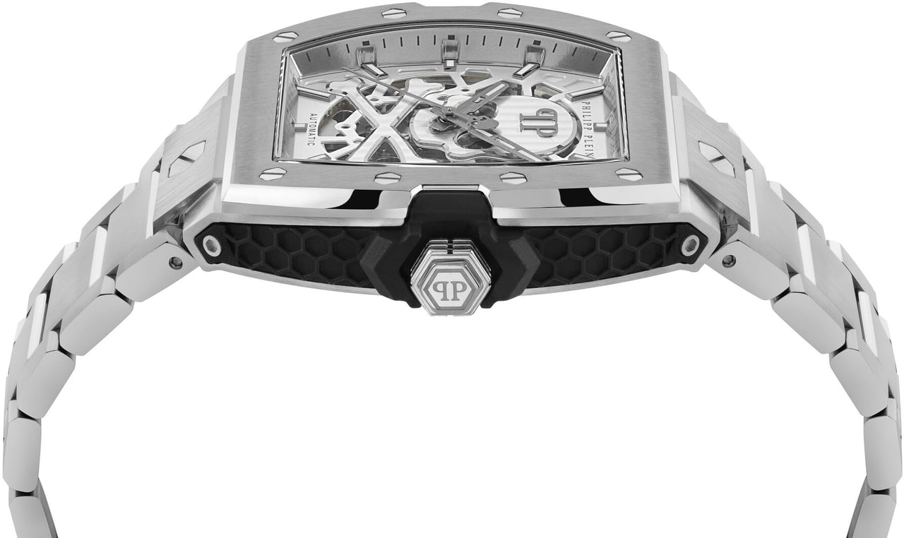 Philipp Plein PWJFA0425 The Skeleton 2.0 automatisch horloge Zilver
