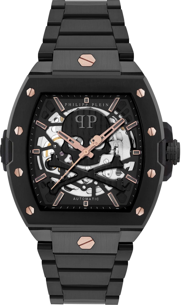 Philipp Plein PWJFA0725 The Skeleton 2.0 automatisch horloge Zwart