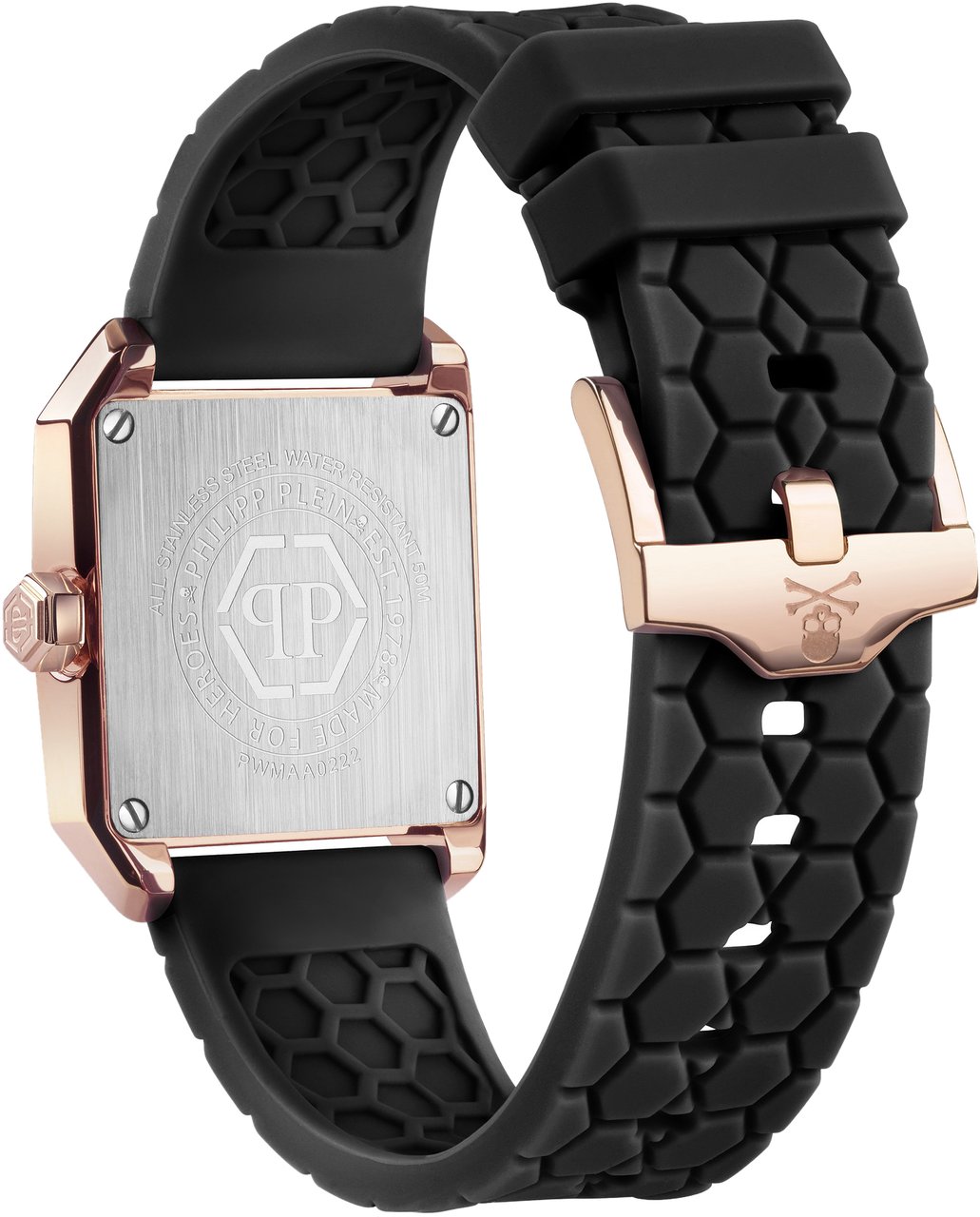 Philipp Plein PWMAA0222 Offshore Square dameshorloge 38 mm Zwart