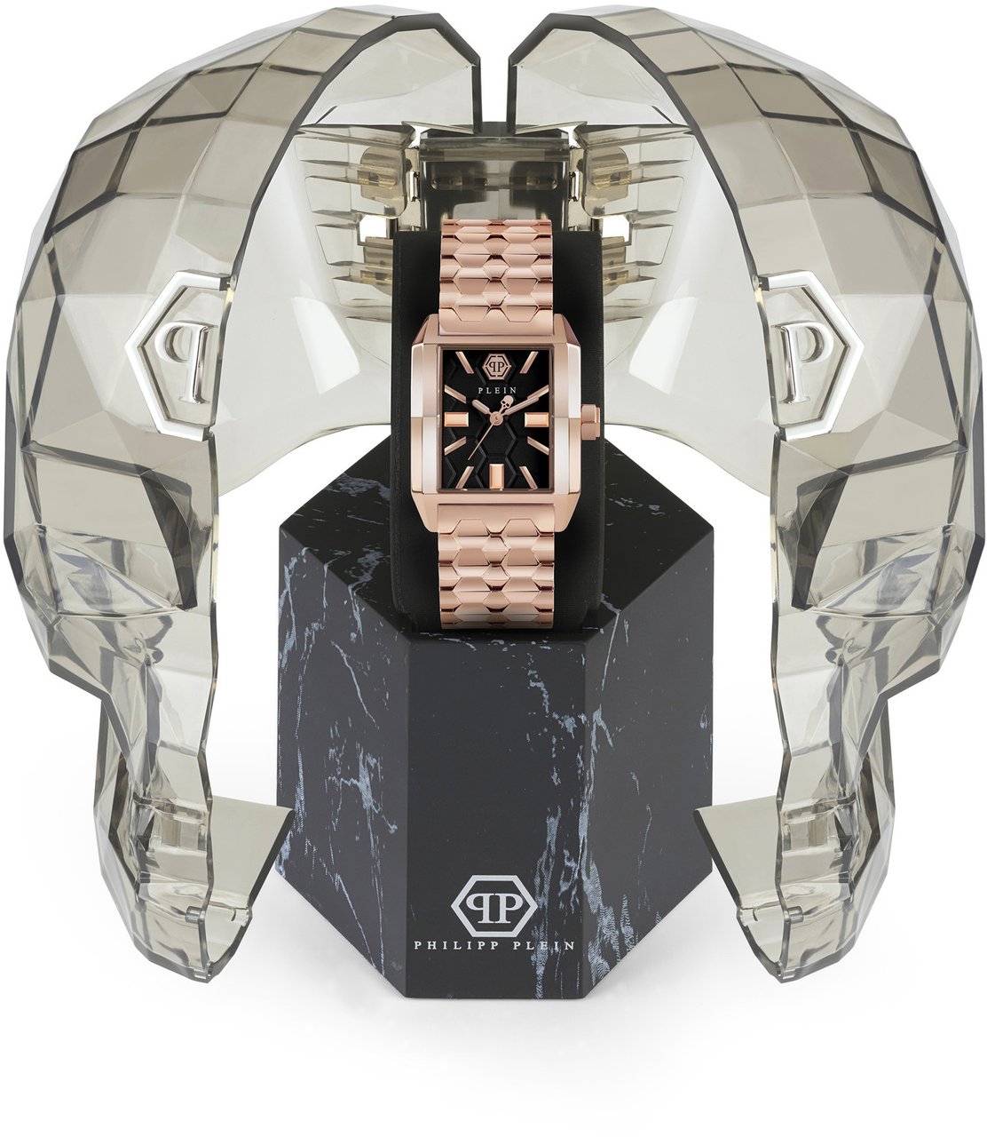 Philipp Plein PWMAA0822 Offshore Square dameshorloge 38 mm Zwart