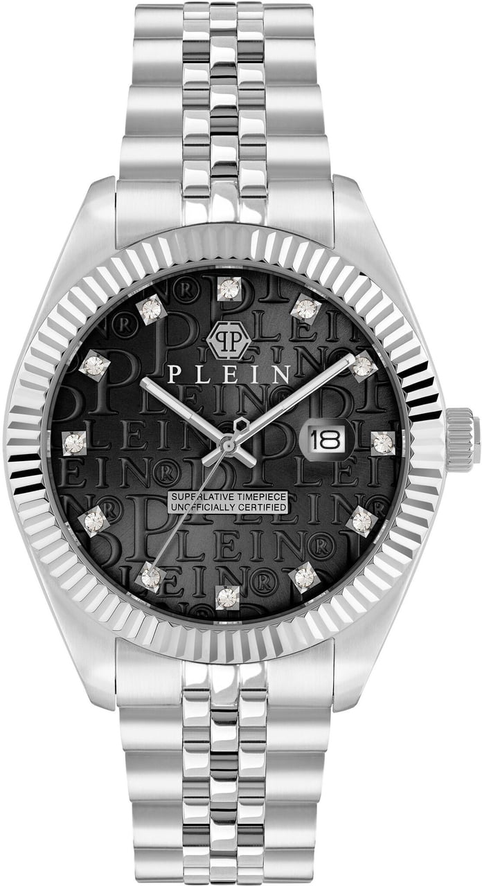 Philipp Plein PWMFA0125 Date Superlative Gent horloge Zwart