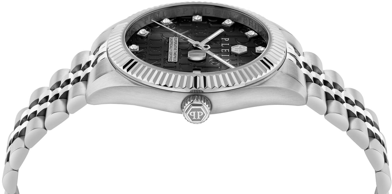 Philipp Plein PWMFA0125 Date Superlative Gent horloge Zwart