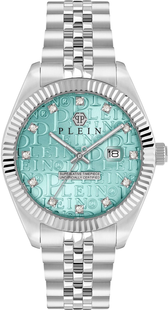 Philipp Plein PWMFA0225 Date Superlative Gent horloge Blauw