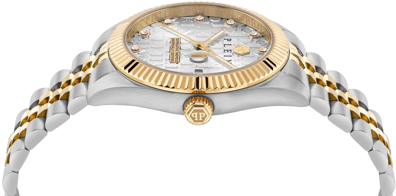 Philipp Plein PWMFA0425 Date Superlative Gent horloge Zilver