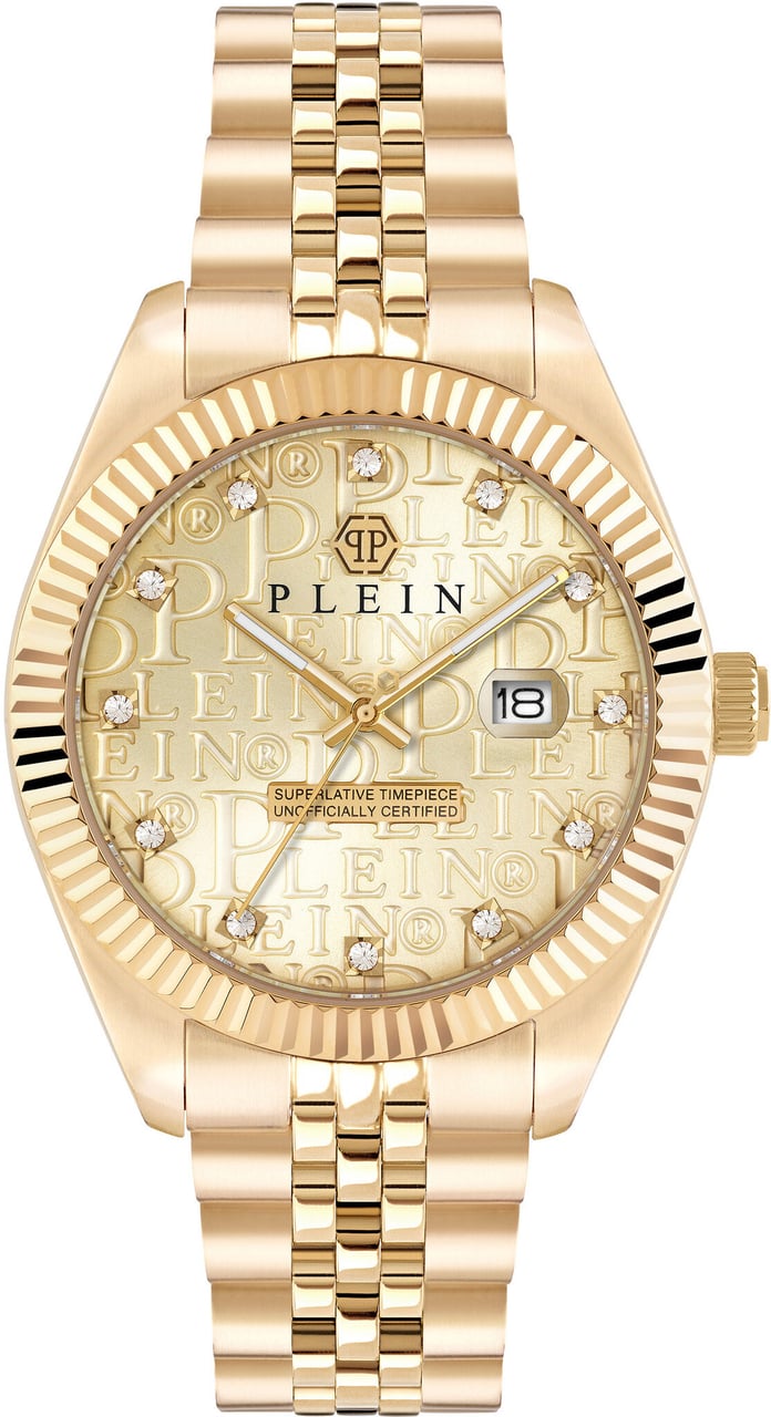 Philipp Plein PWMFA0525 Date Superlative Gent horloge Goud
