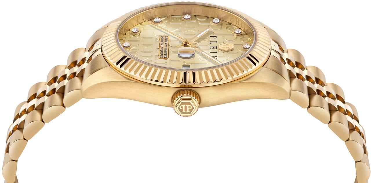 Philipp Plein PWMFA0525 Date Superlative Gent horloge Goud