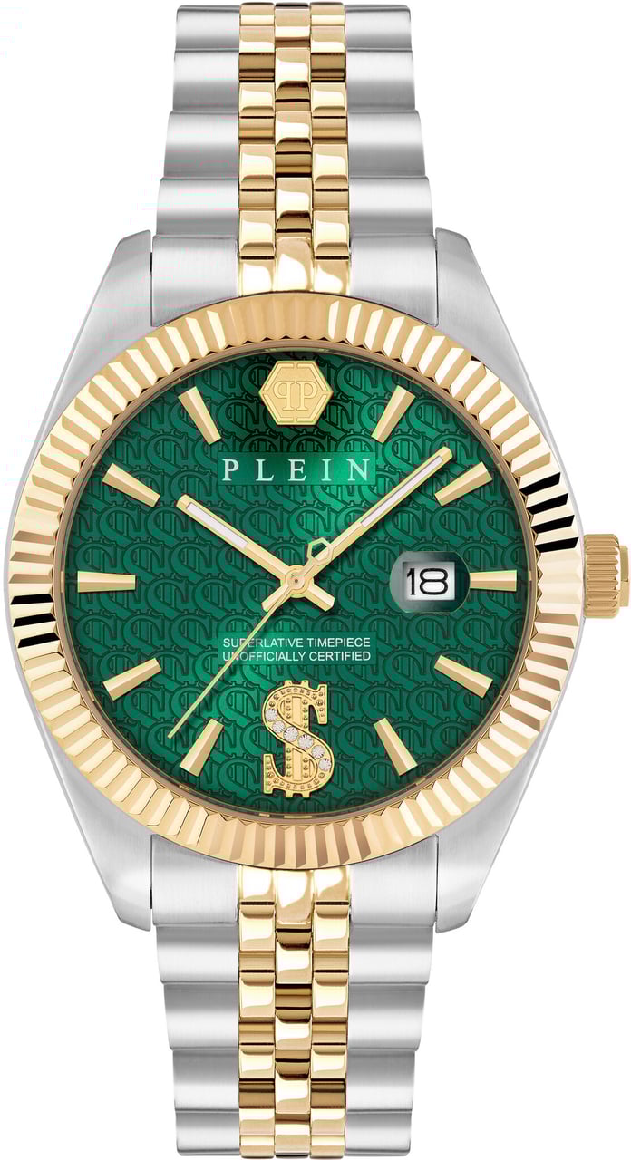 Philipp Plein PWMFA0825 Date Superlative horloge Groen