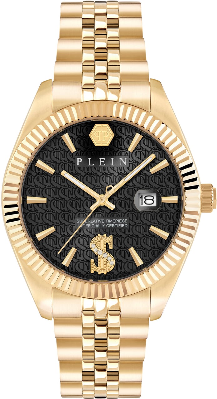 Philipp Plein PWMFA1025 Date Superlative horloge Zwart