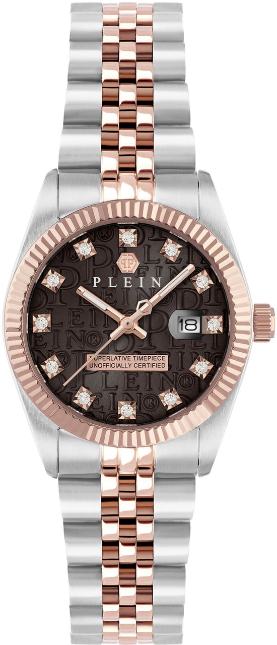 Philipp Plein PWNFA0625 Date Superlative dameshorloge Bruin