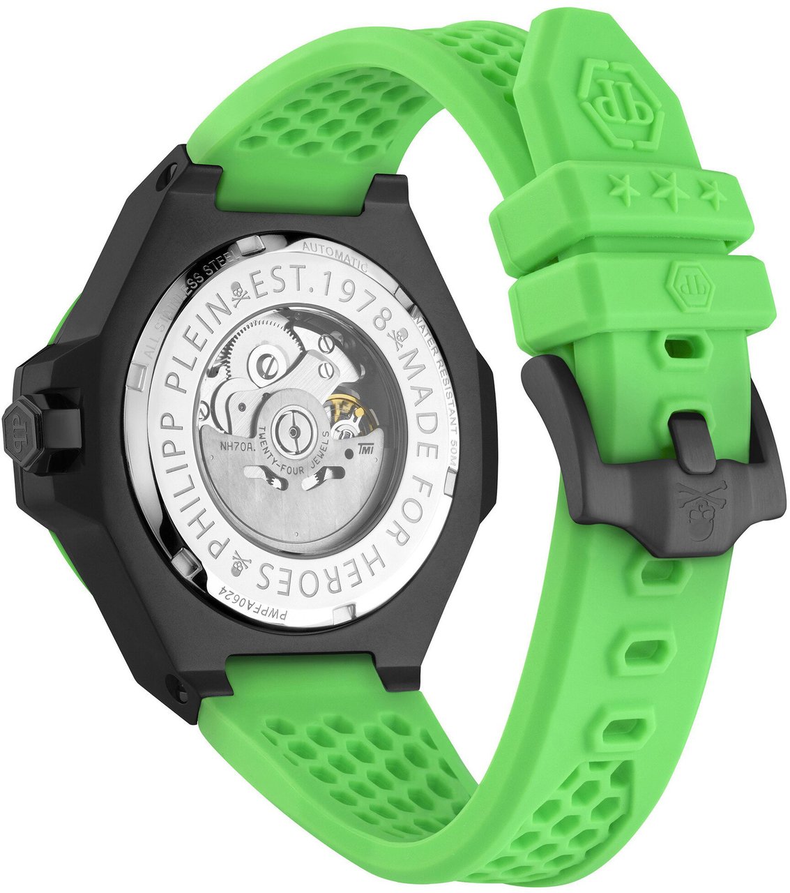 Philipp Plein PWPFA0624 Plein Skeleton Royal automatisch horloge Zwart