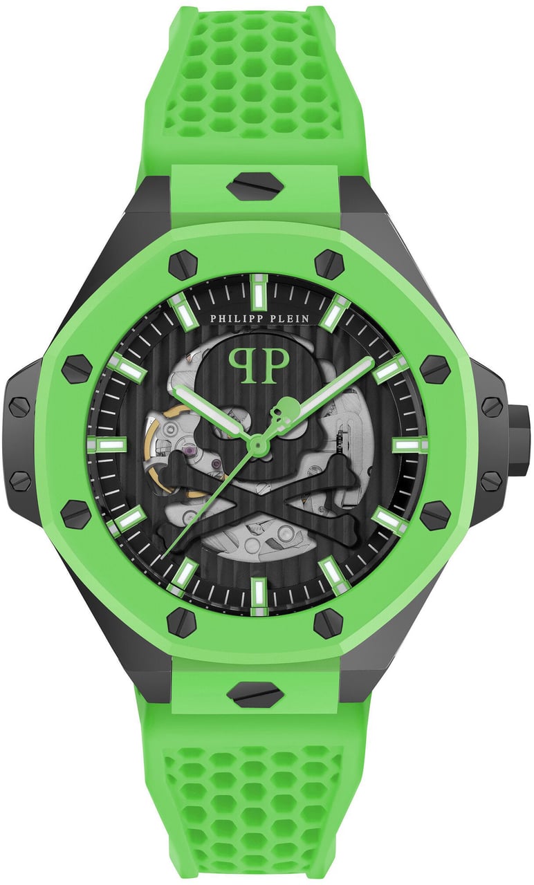 Philipp Plein PWPFA0624 Plein Skeleton Royal automatisch horloge Zwart
