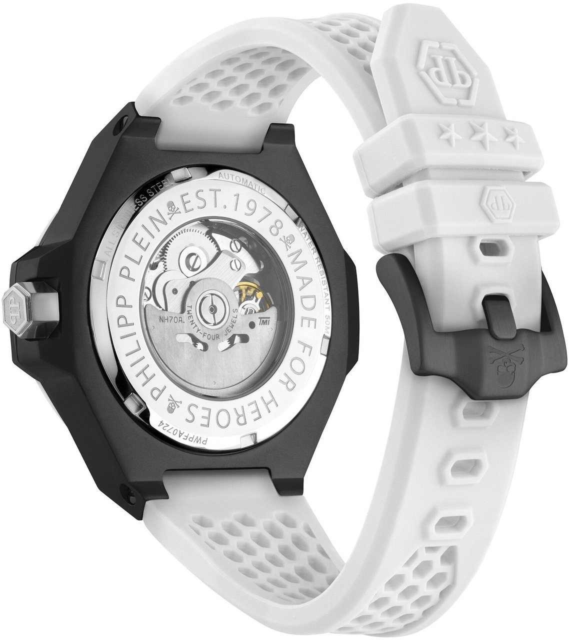 Philipp Plein PWPFA0724 Plein Skeleton Royal automatisch horloge Zwart