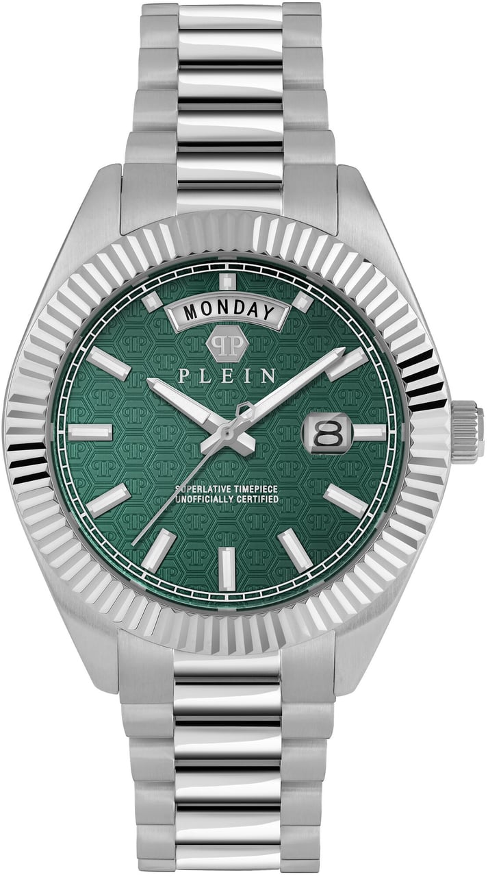 Philipp Plein PWPNA0124 Date Superlative Gent horloge Groen