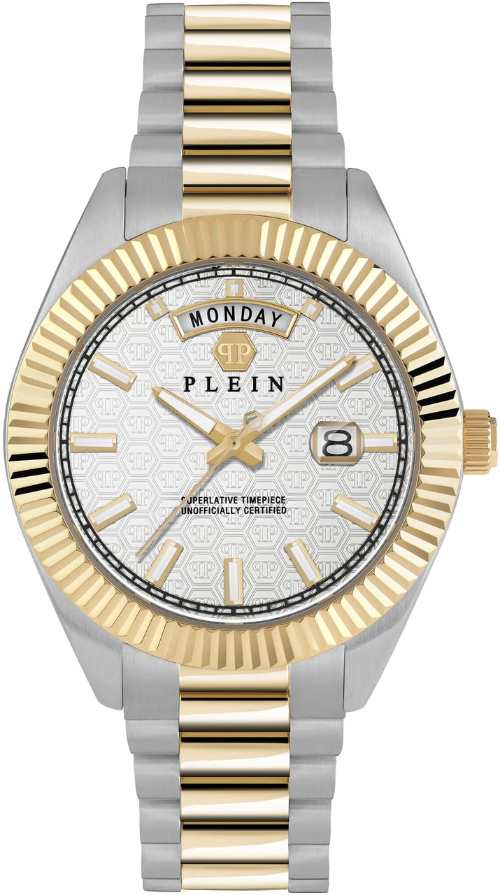 Philipp Plein PWPNA0324 Date Superlative Gent horloge Zilver