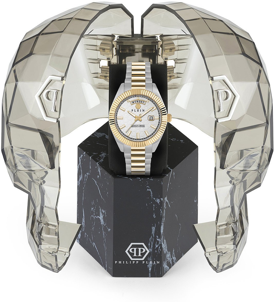 Philipp Plein PWPNA0324 Date Superlative Gent horloge Zilver