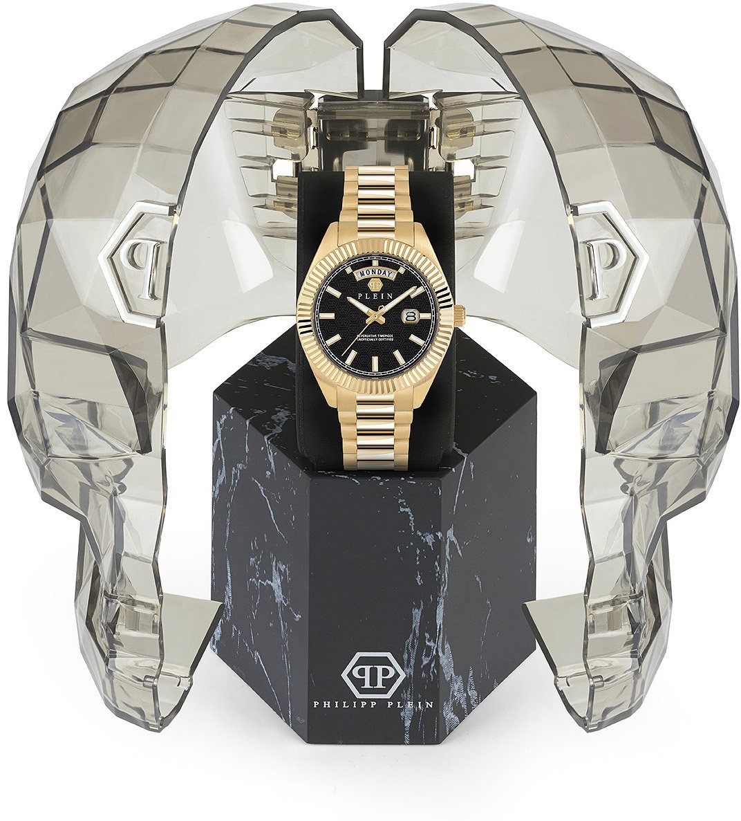 Philipp Plein PWPNA0424 Date Superlative Gent horloge Zwart