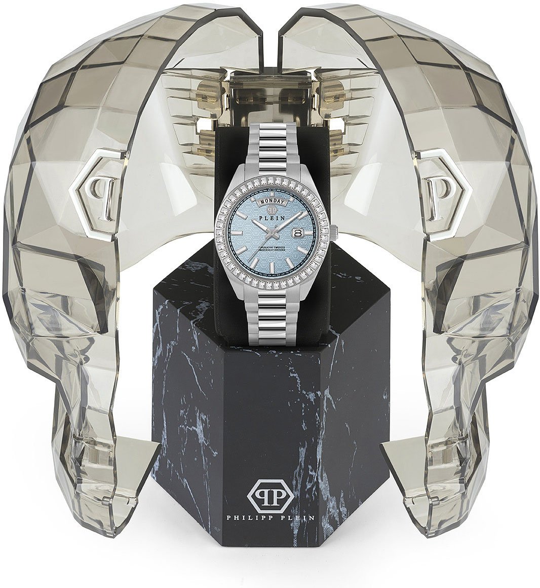 Philipp Plein PWPNA0524 Date Superlative Gent horloge Blauw