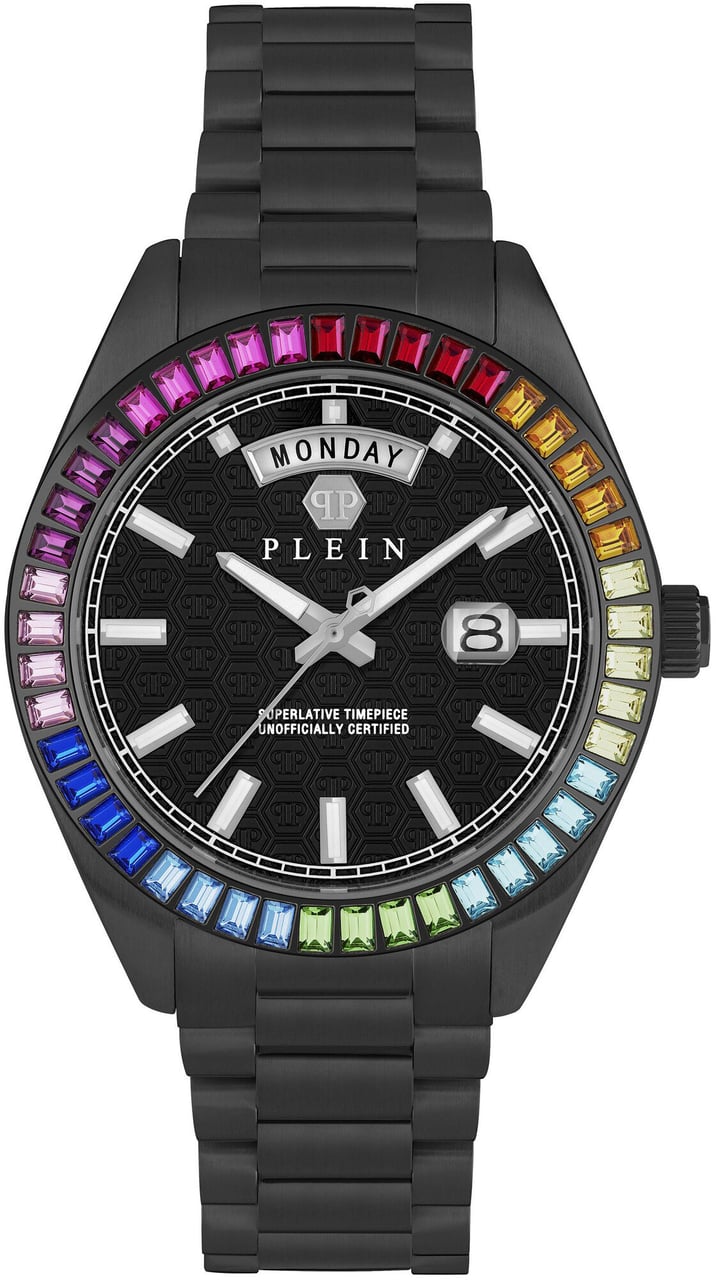 Philipp Plein PWPNA0624 Date Superlative Gent horloge Zwart