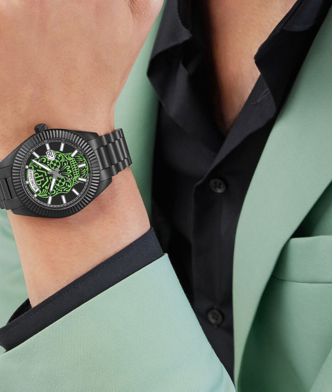 Philipp Plein PWPNA0724 Date Superlative Gent horloge Zwart