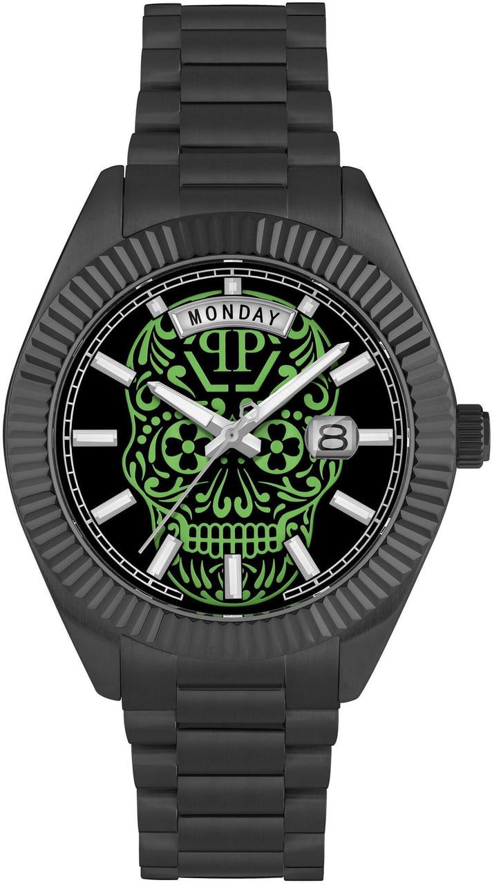 Philipp Plein PWPNA0724 Date Superlative Gent horloge Zwart