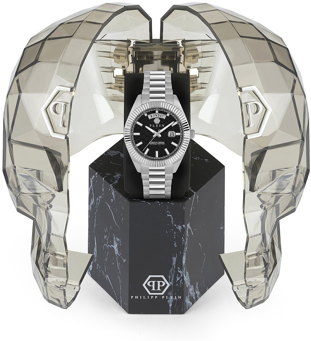 Philipp Plein PWPNA0824 Date Superlative Gent horloge Zwart