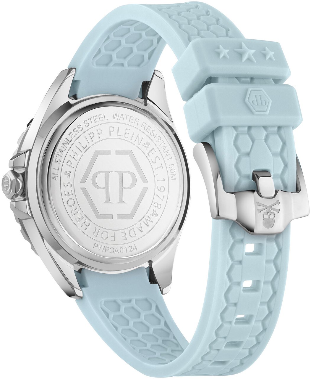 Philipp Plein PWPOA0124 Plein Heaven dameshorloge Zilver