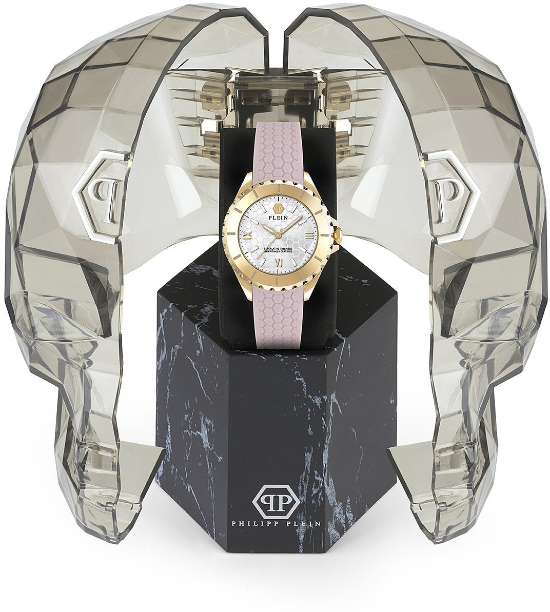 Philipp Plein PWPOA0224 Plein Heaven dameshorloge Zilver
