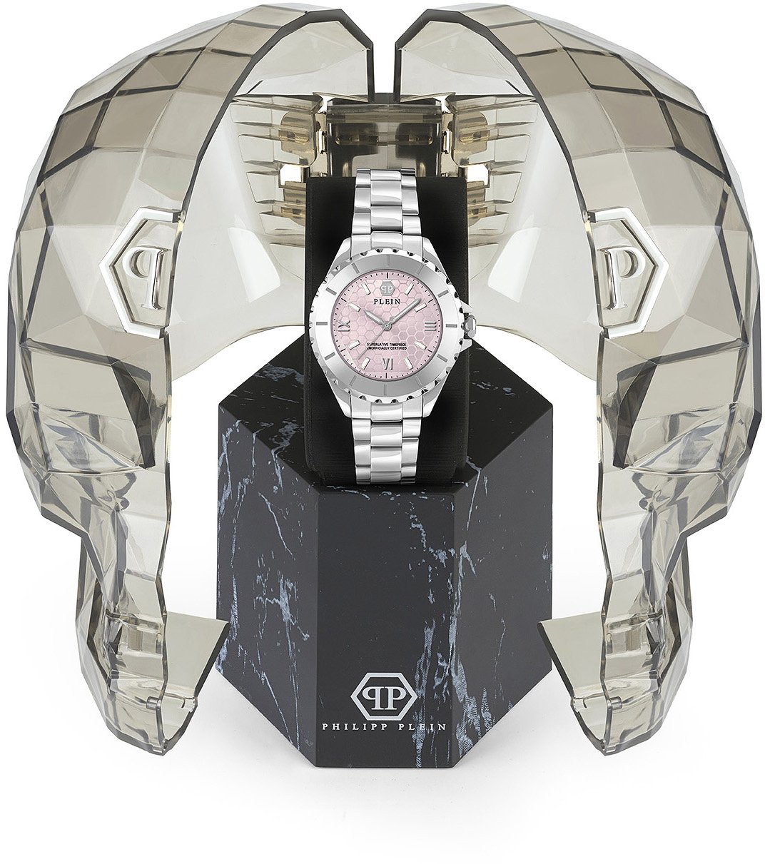 Philipp Plein PWPOA0324 Plein Heaven dameshorloge Roze