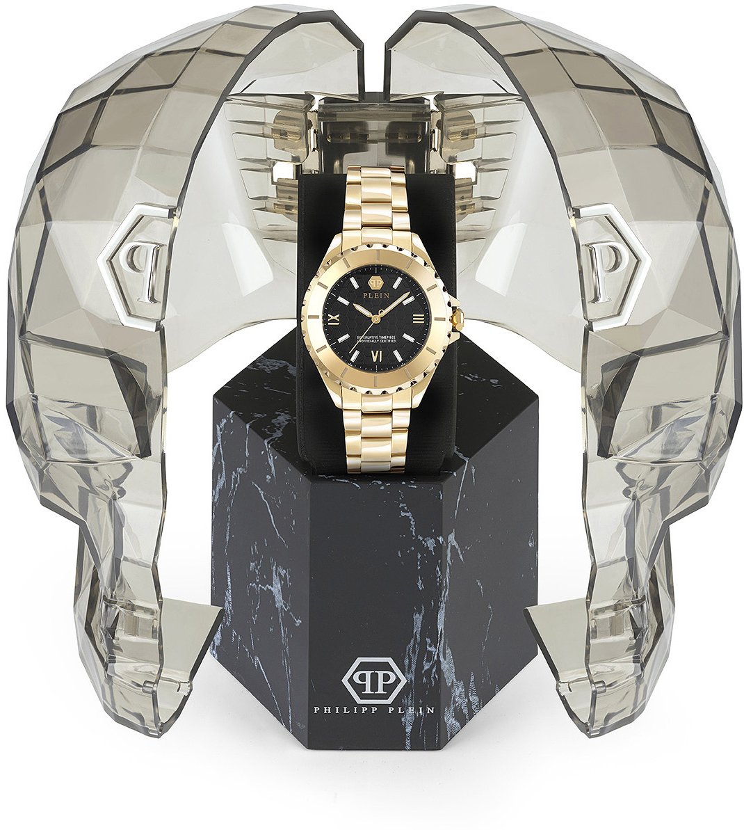 Philipp Plein PWPOA0524 Plein Heaven dameshorloge Zwart