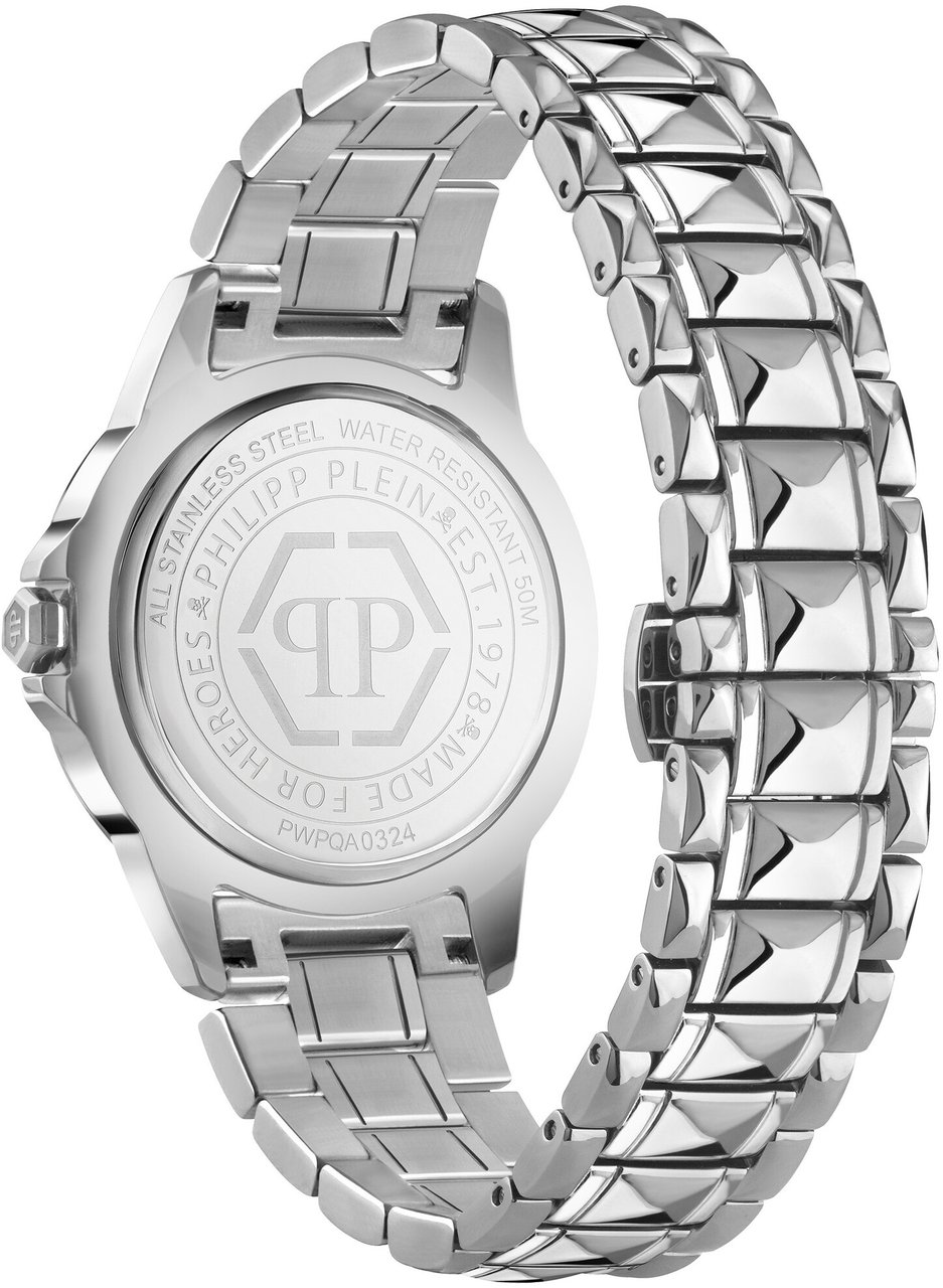 Philipp Plein PWPQA0324 Plein Lady Rock dameshorloge Zilver