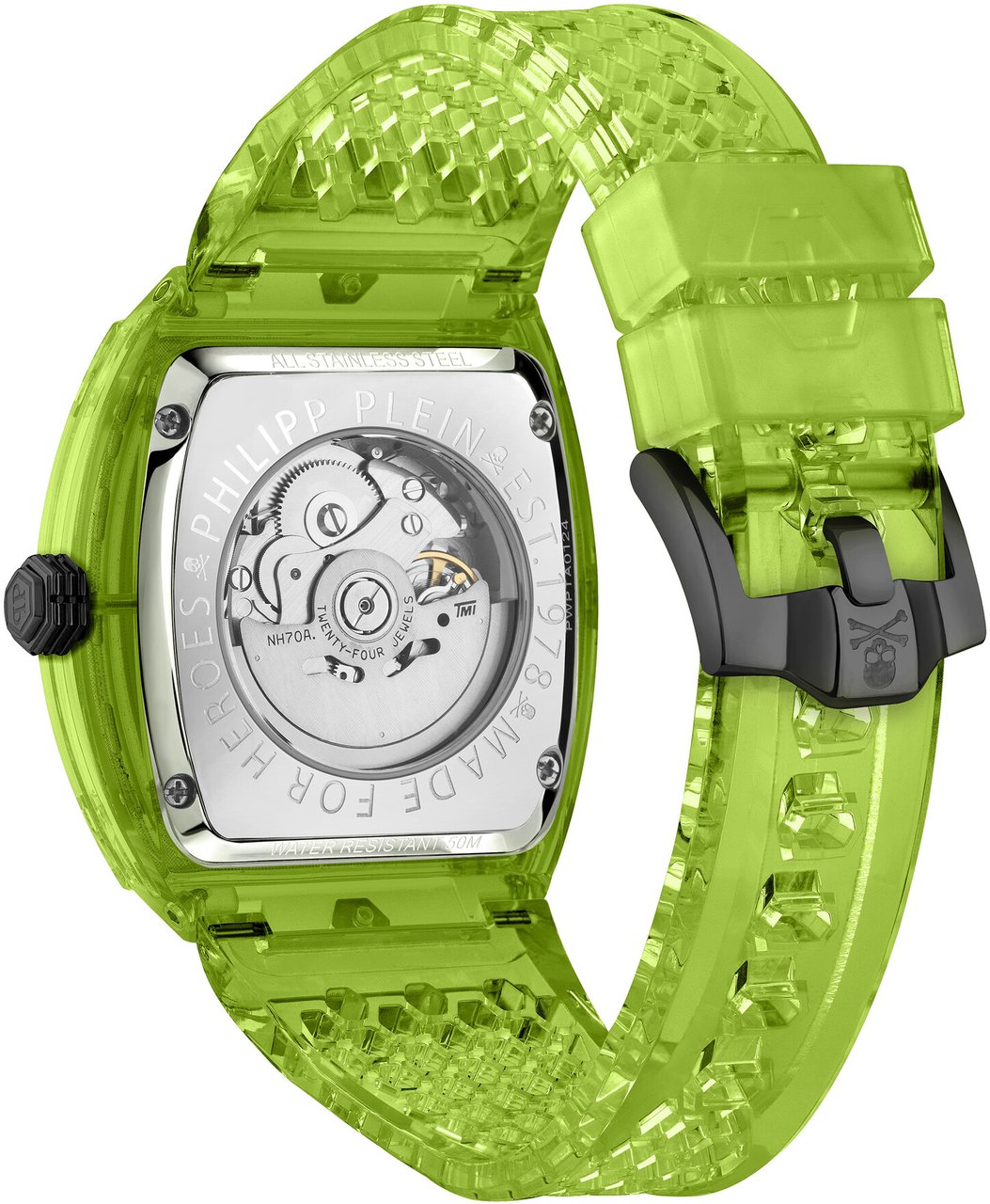 Philipp Plein PWPTA0124 The Skeleton Crystal automatisch horloge Zwart