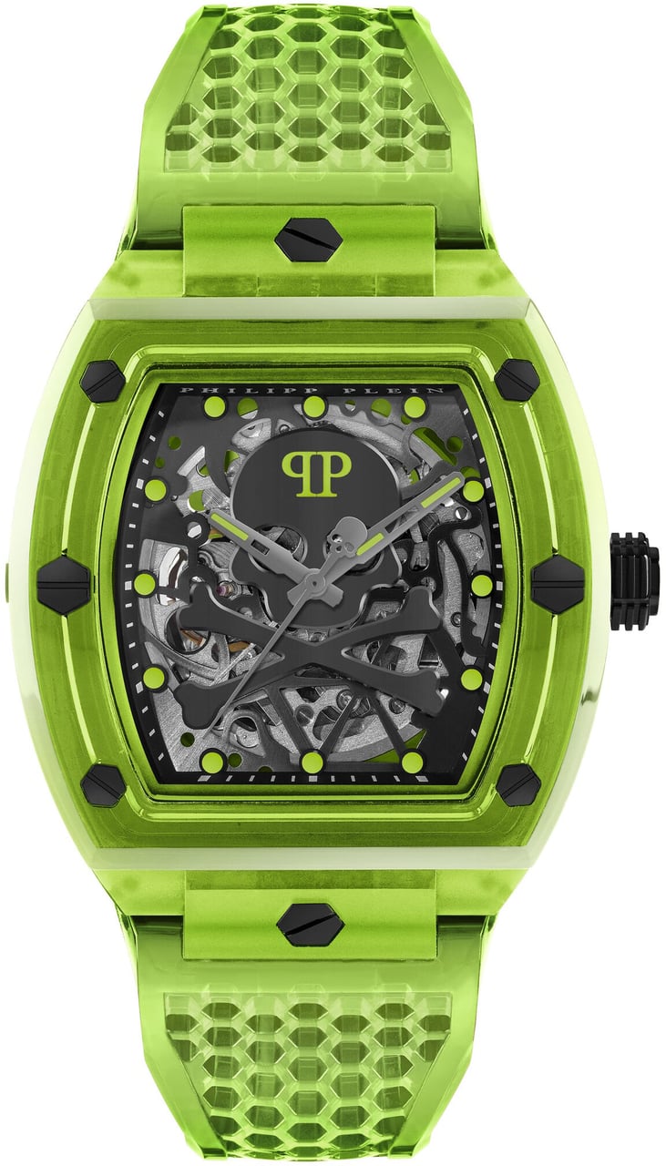 Philipp Plein PWPTA0124 The Skeleton Crystal automatisch horloge Zwart