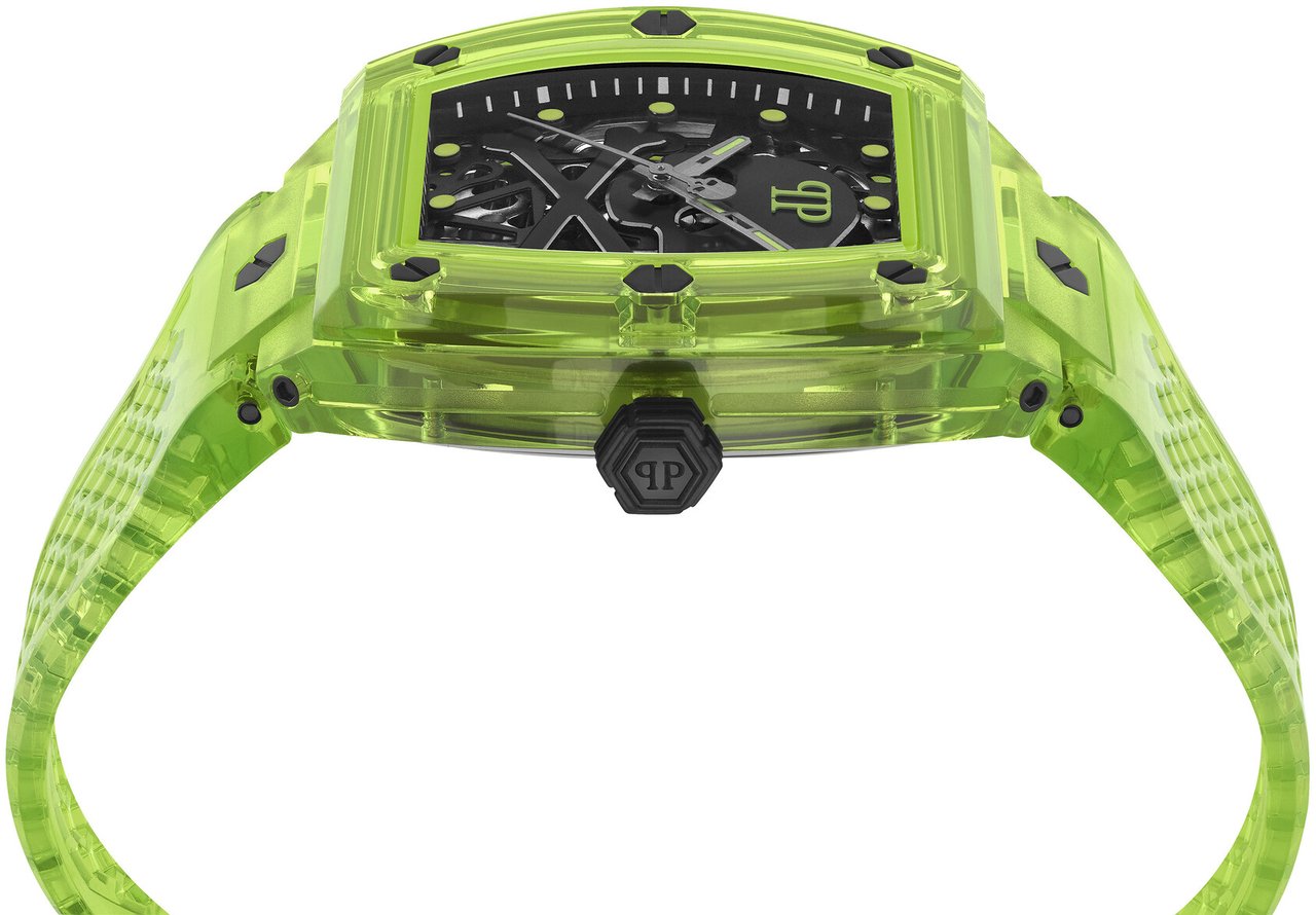 Philipp Plein PWPTA0124 The Skeleton Crystal automatisch horloge Zwart