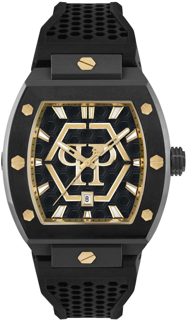 Philipp Plein PWPUA0224 The Hexagon Phantom horloge Zwart