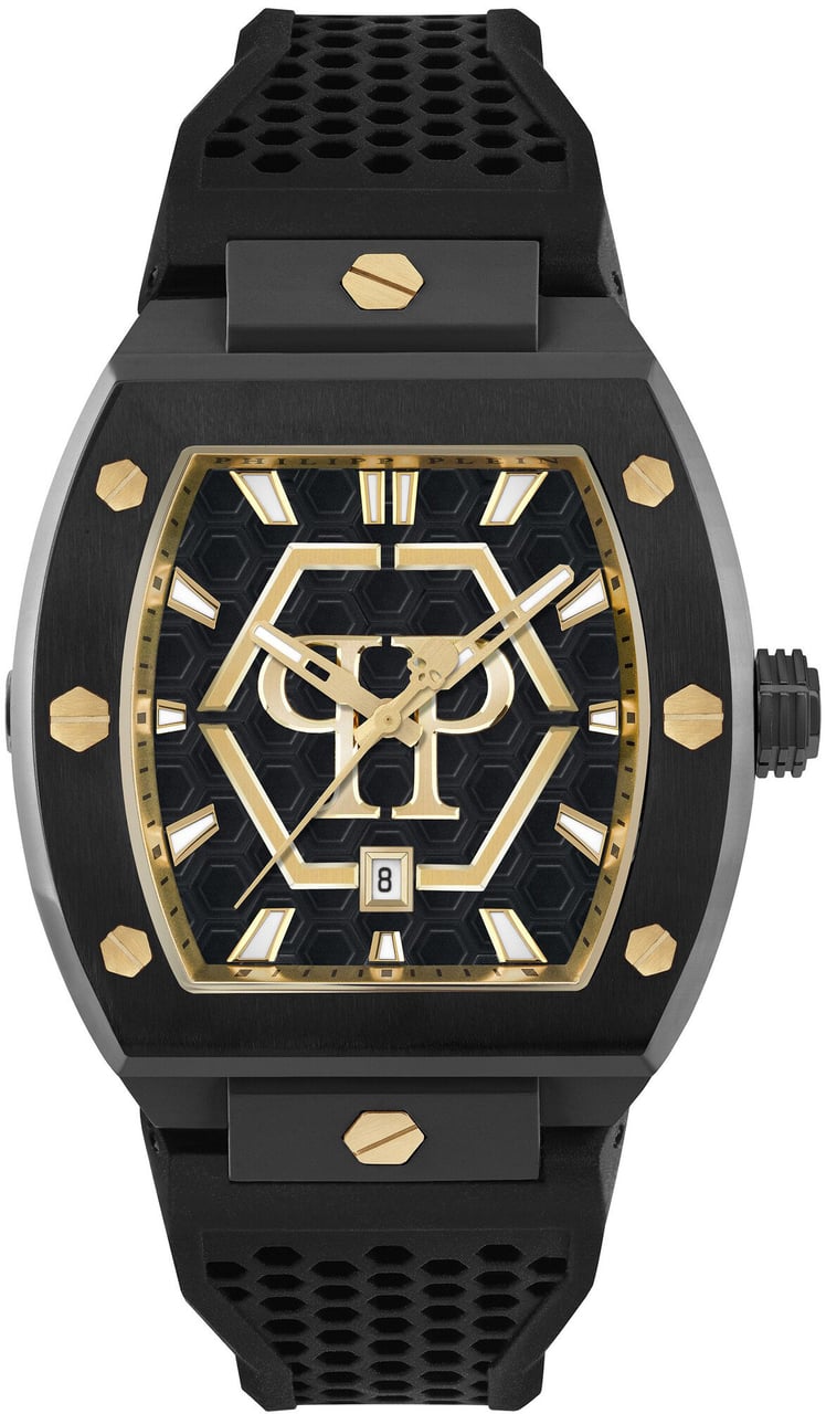 Philipp Plein PWPUA0224 The Hexagon Phantom horloge Zwart