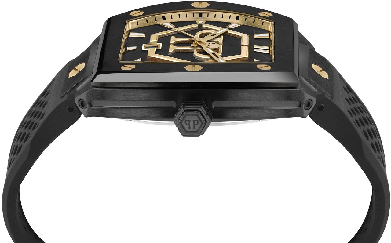 Philipp Plein PWPUA0224 The Hexagon Phantom horloge Zwart