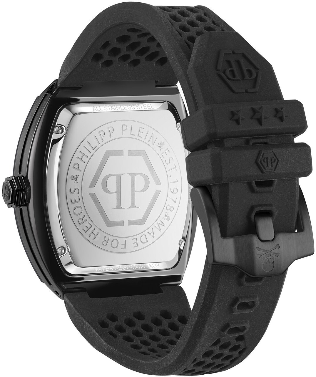 Philipp Plein PWPUA0324 The Hexagon Phantom horloge Zwart