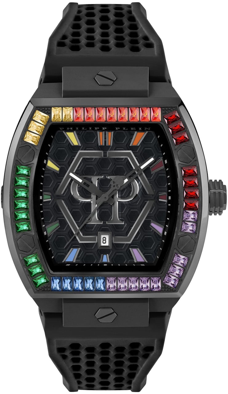 Philipp Plein PWPUA0324 The Hexagon Phantom horloge Zwart