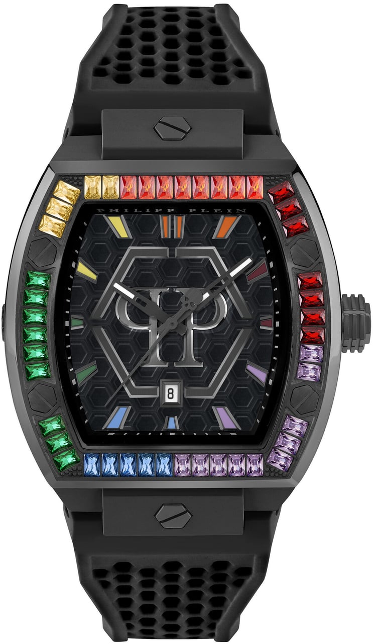 Philipp Plein PWPUA0324 The Hexagon Phantom horloge Zwart
