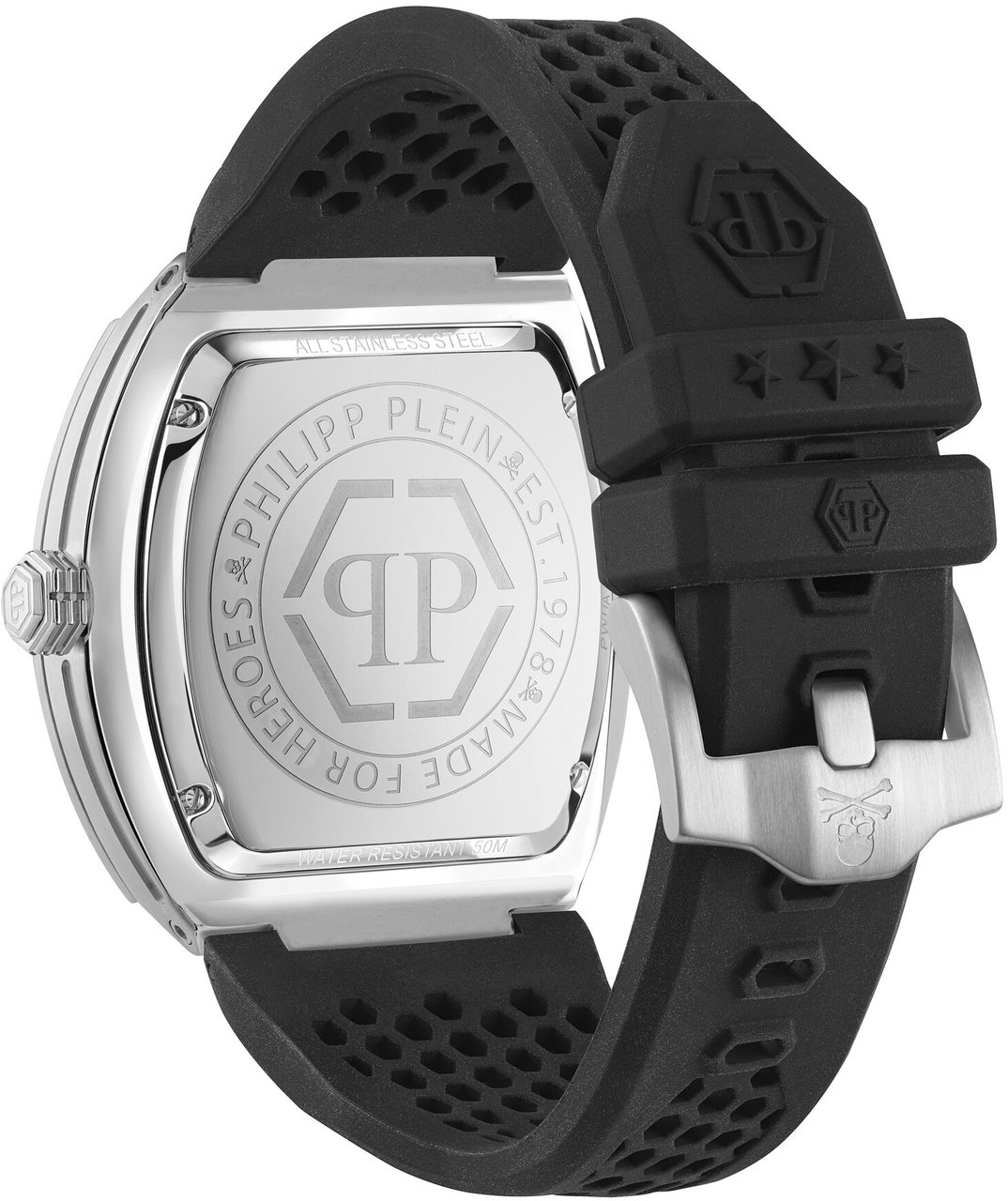 Philipp Plein PWPUA0524 The Hexagon Phantom horloge Zwart