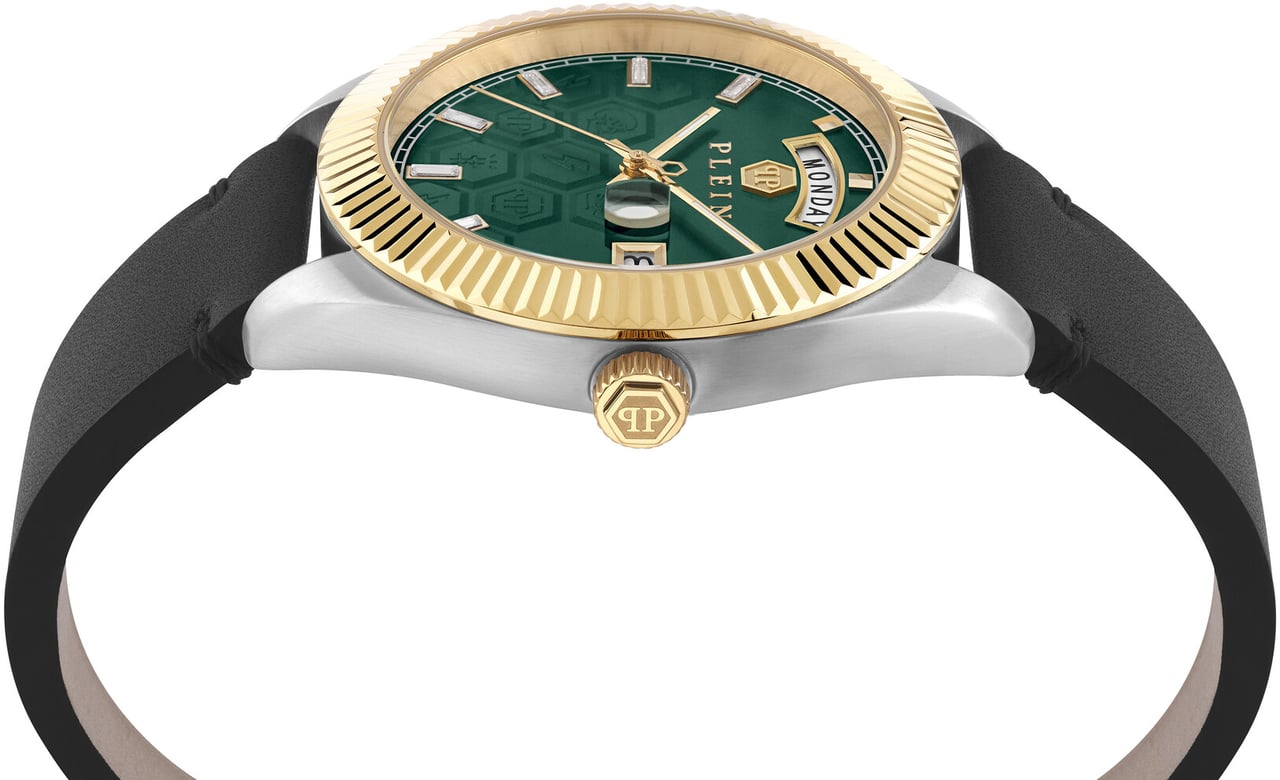Philipp Plein PWPVA0124 Date Superlative Gent horloge Groen