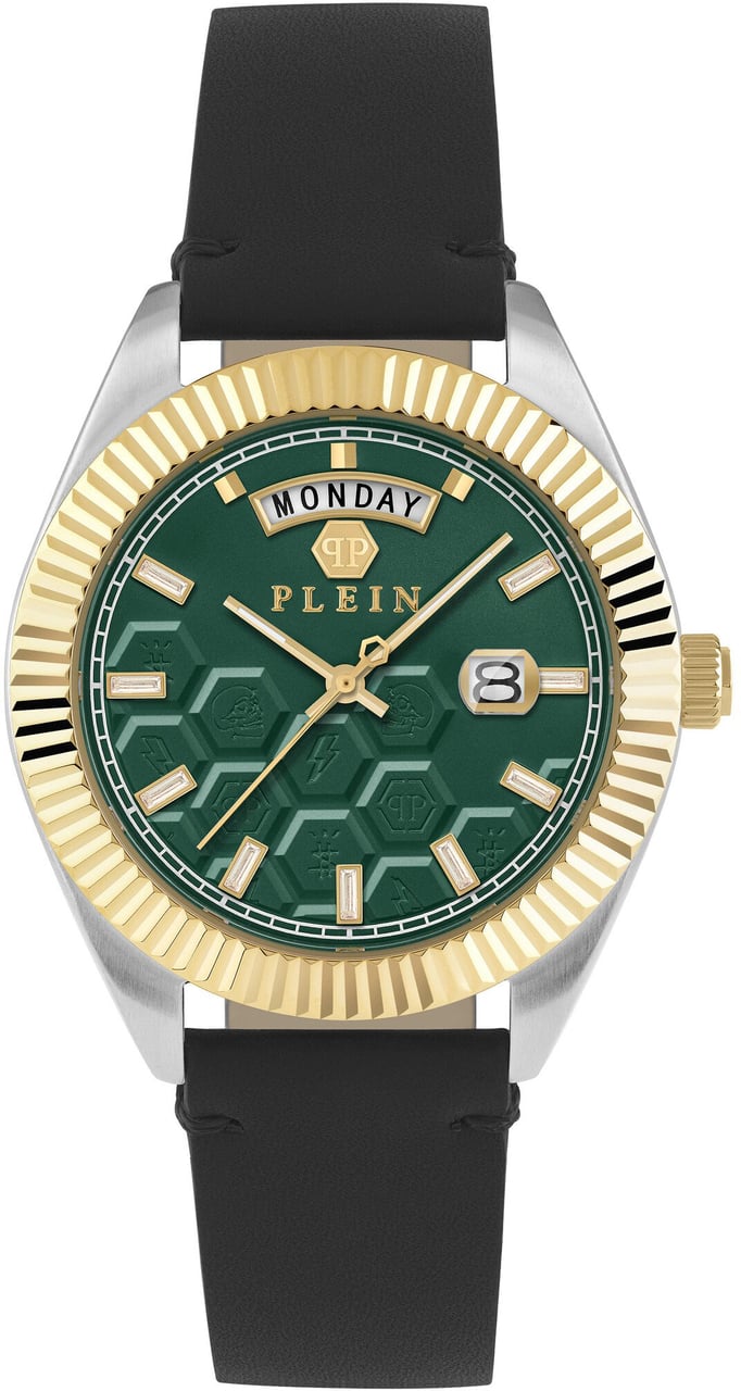 Philipp Plein PWPVA0124 Date Superlative Gent horloge Groen