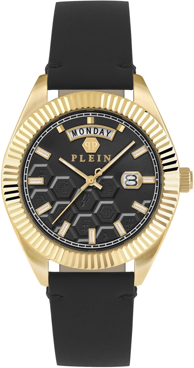 Philipp Plein PWPVA0224 Date Superlative Gent horloge Zwart