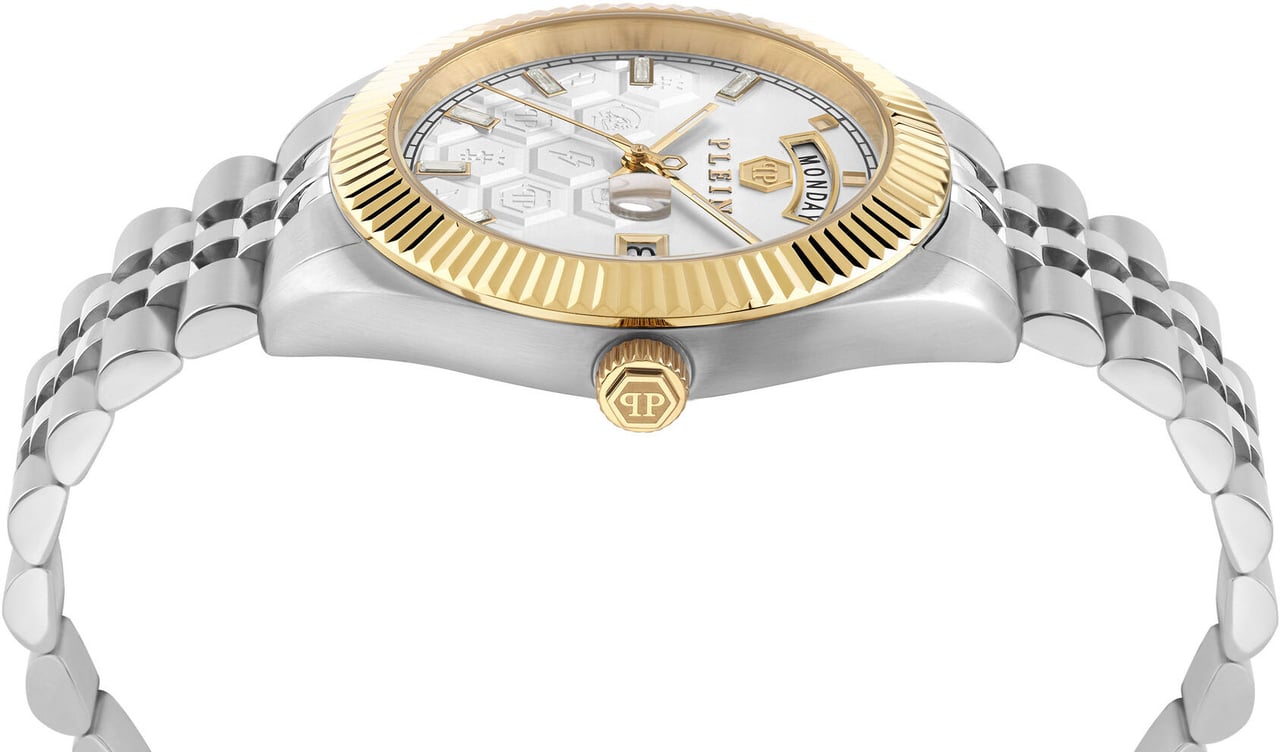 Philipp Plein PWPVA0324 Date Superlative Gent horloge Wit