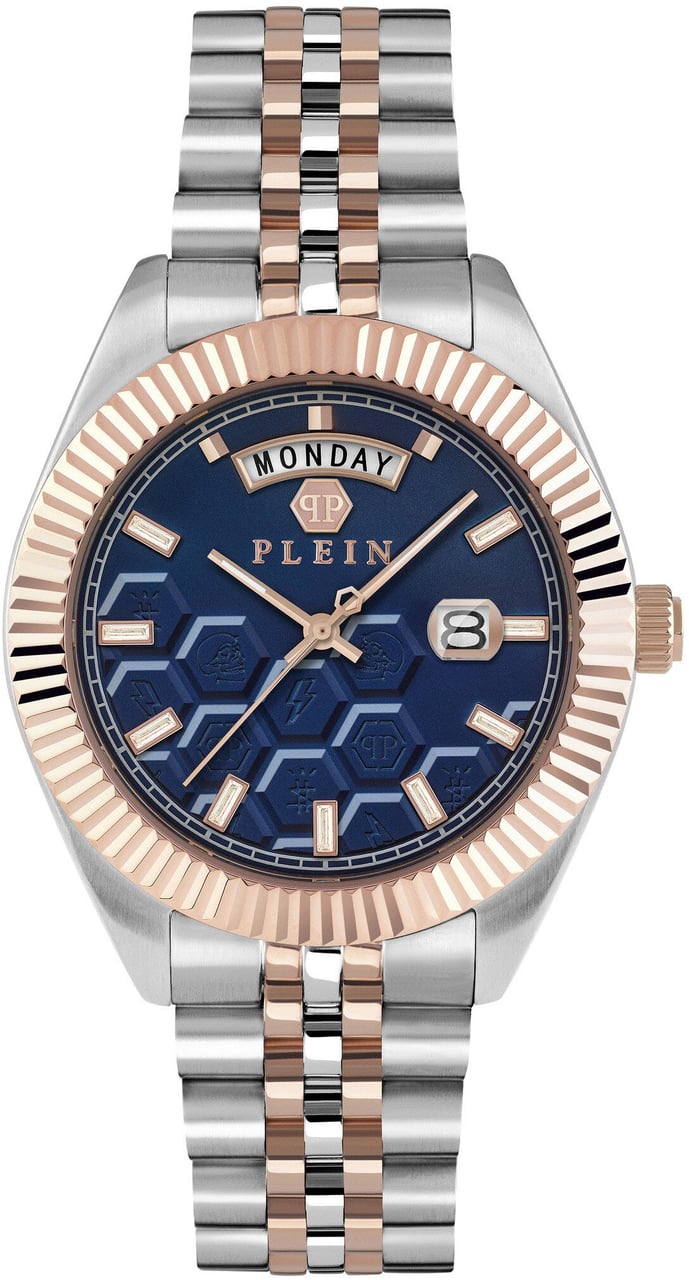 Philipp Plein PWPVA0524 Date Superlative Gent horloge Blauw