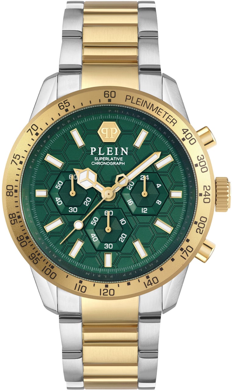 Philipp Plein PWPYA0524 Pleinmeter chronograaf horloge Groen