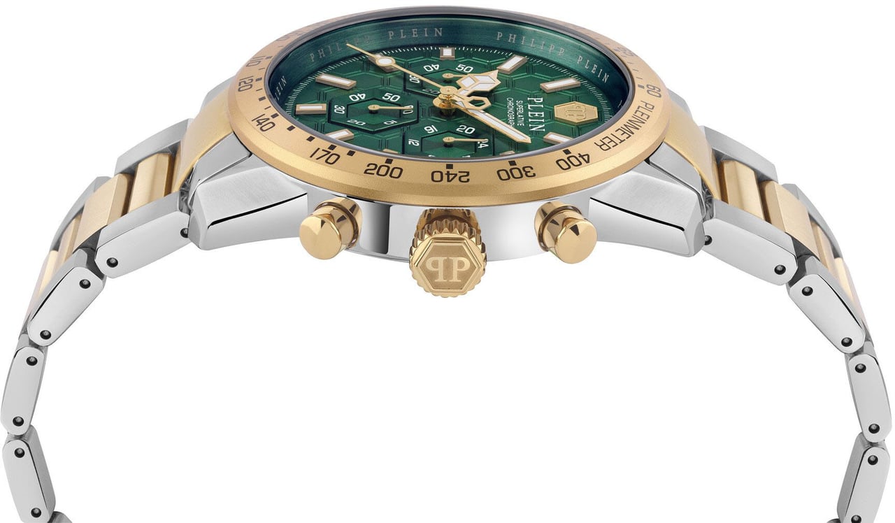 Philipp Plein PWPYA0524 Pleinmeter chronograaf horloge Groen